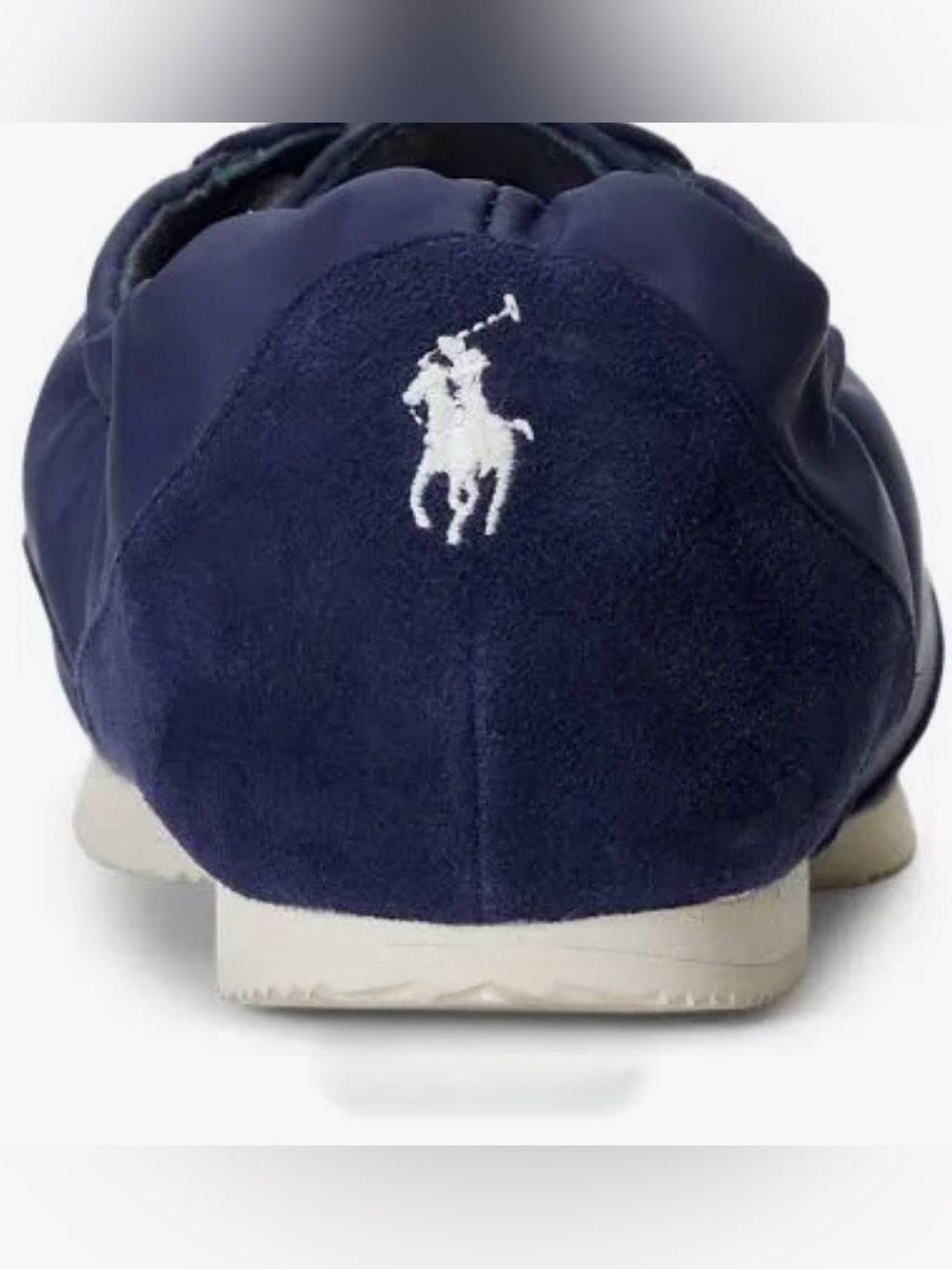 Polo Ralph Lauren "The Suede Pony Ballerina Sneaker" Newport Navy